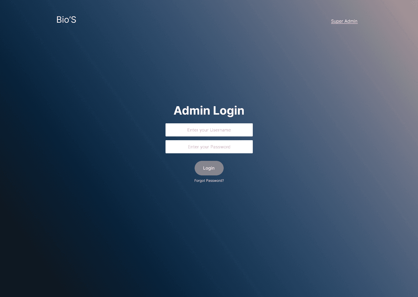 Admin Authentication Module